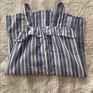 BLUE AND WHITE STRIPED DRESS!